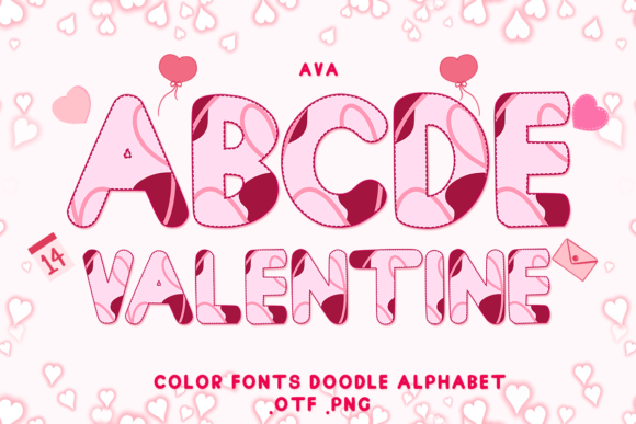 Ava: Adorable Color Fonts for Creative Design