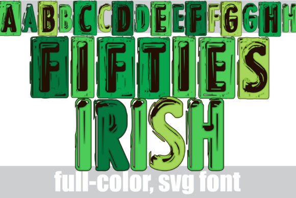 Fifties Irish: A Vintage Color Font for Modern Design