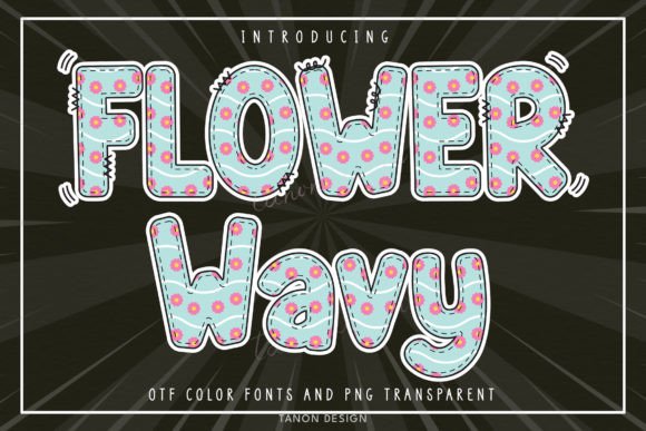 Flower Wavy: A Valentine Font for Creative Projects