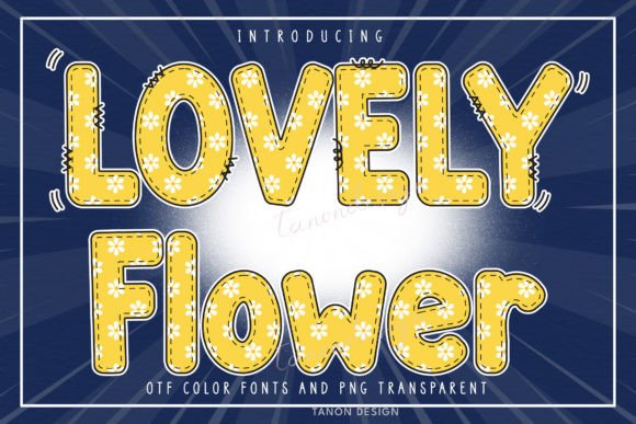 Introducing the Lovely Flower Font: A Touch of Elegance