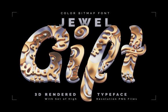 Jewel Gift: Elevating Design with Luxury 3D Typography