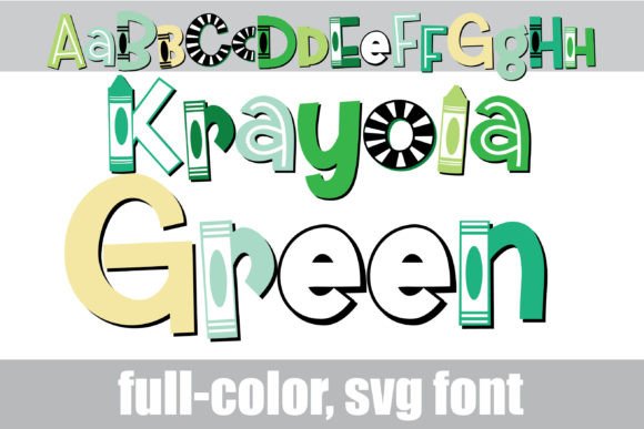 Krayola Green: A Vibrant Color Font for Modern Design