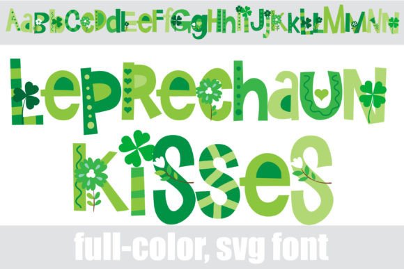 Leprechaun Kisses: A Whimsical Color Font for Modern Design