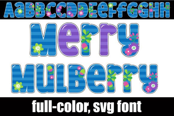 Merry Mulberry: Floral Typography for Vibrant Designs