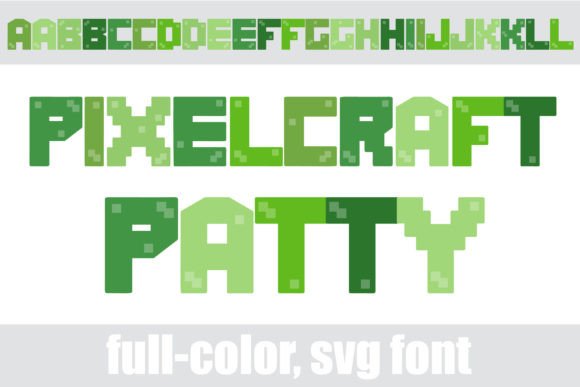 Pixelcraft Patty: A Vibrant SVG Font for Dynamic Designs