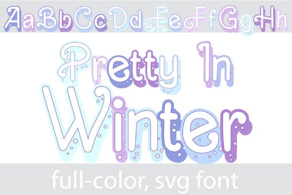 Pretty in Winter: A Flourished Sans Serif for Seasonal Design