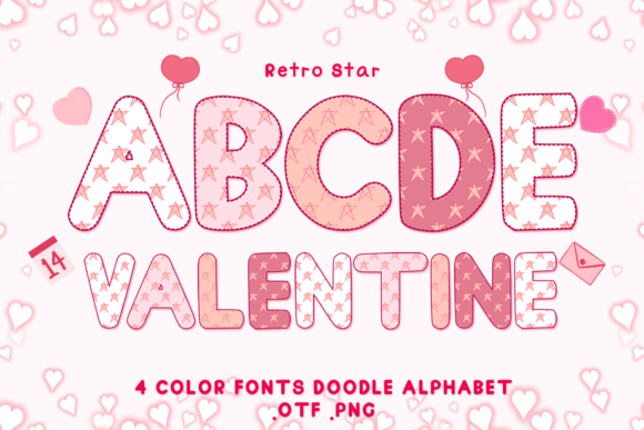 Retro Star Color Fonts: Vintage Charm Meets Modern Design