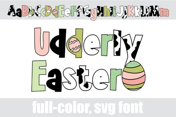 Udderly Easter: A Whimsical Font for Vibrant Designs