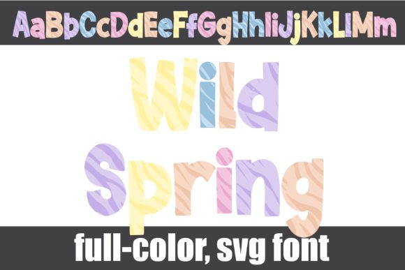 Wild Spring: Vibrant Zebra Typography for Modern Design