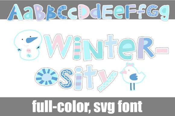 Winter-osity: A Whimsical SVG Font for Seasonal Designs